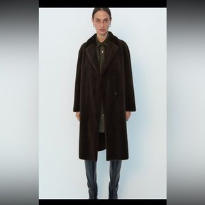NEW WITH TAGS ZARA FAUX FUR COAT